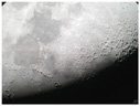 La lune observée avec un téléscope de type DOBSON 30 cm avec oculaire X 10. Le "mur droit" Rupes Recta est bien visible dans le quart sud-est de l'image. [23941 views]