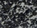 Echantillon de metagabbro du Guil, surface polie scannée. On distingue des plagioclases (beiges) et des pyroxènes auréolés de glaucophane (bleu nuit). [32274 views]